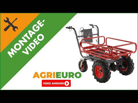 Montagevideo  Akku-Schubkarre  Geotech CAR 300T-T PLUS