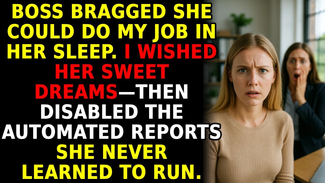 My Boss Said She Could Do My Job Asleep—So I Let Her Sleep Through Her Demotion 💼📊