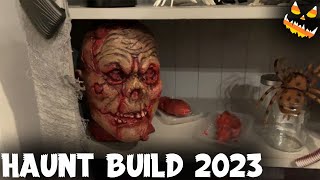 Halloween 2023 Haunted House Build Part Two (Update and Jump-scare Booths)