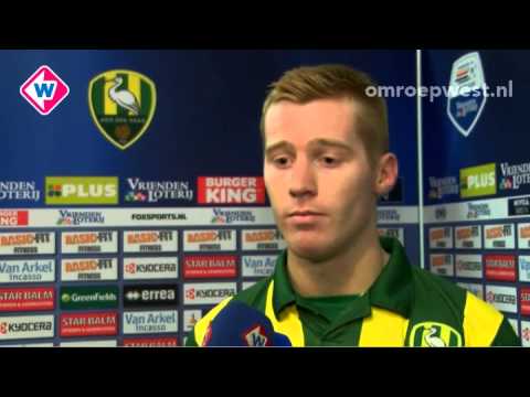 Reactie ADO-speler Mike van Duinen  na ADO Den Haag - SC Heerenveen