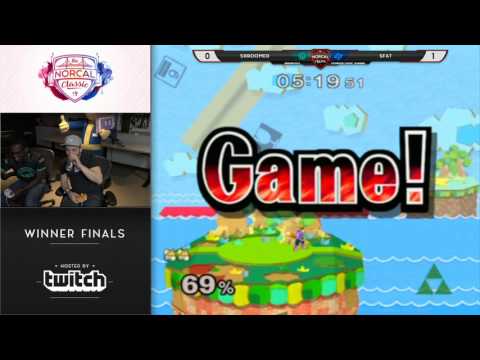 The Norcal Classic - Winner Finals: Shroomed (Sheik/Marth/Doc) vs SFAT (Fox)