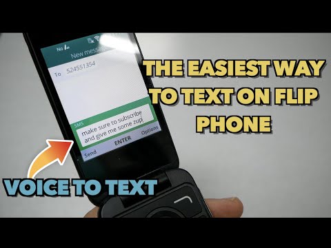How to to use voice to text for TCL/Alcatel My Flip 2