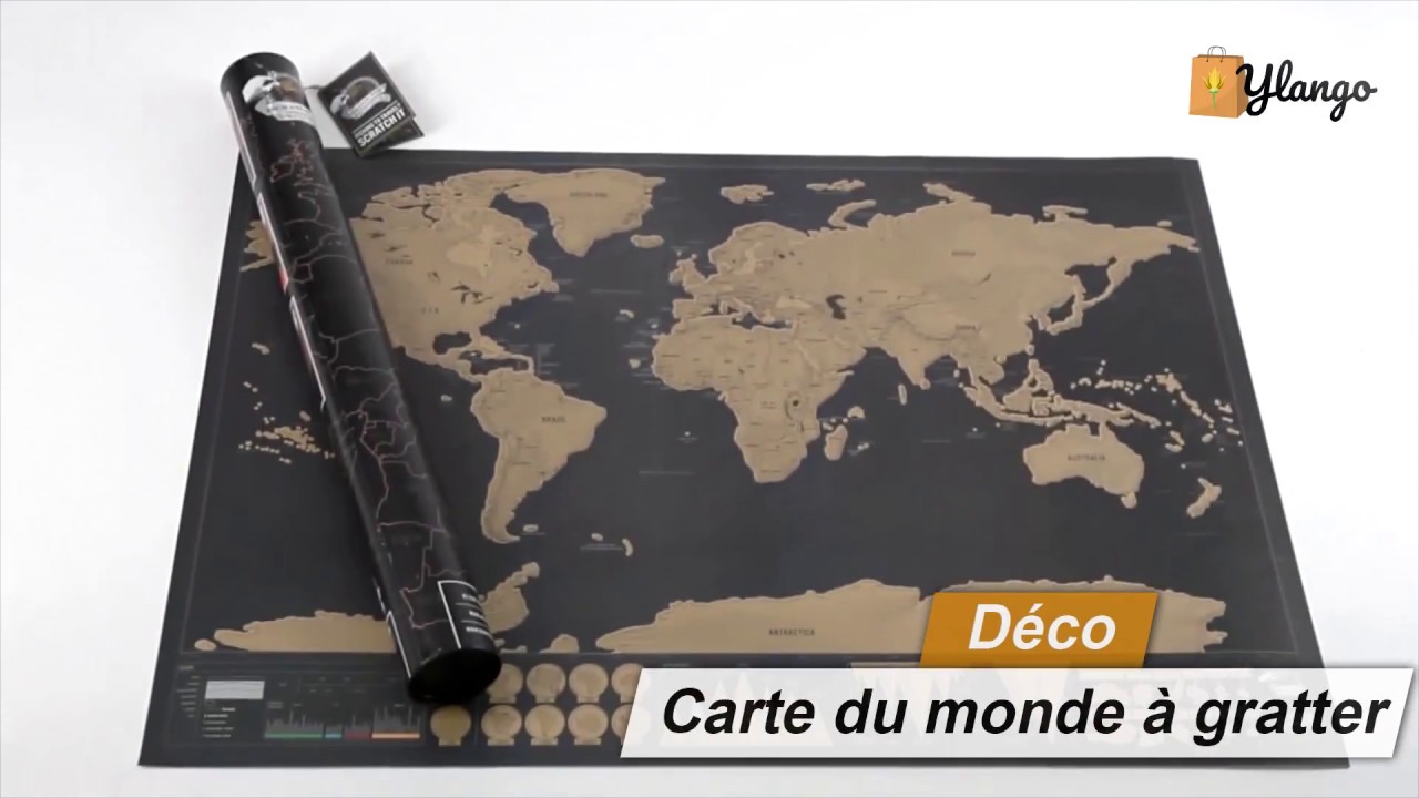 Carte du Monde à Gratter - Édition de Luxe