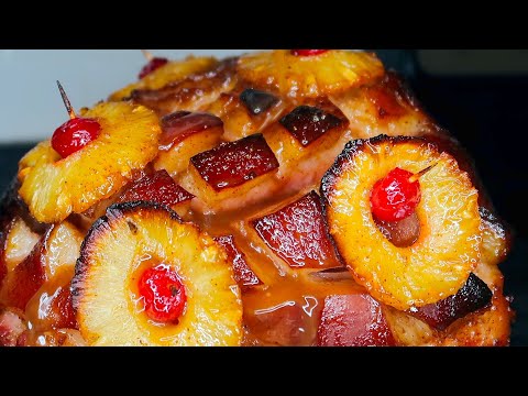 The BEST Pineapple Brown Sugar Honey Glazed Ham I've Ever Made | How To Make Holiday Ham