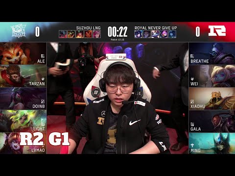 LNG vs RNG - Game 1 | Round 2 2022 LPL Worlds Regionals | Royal Never Give Up vs LNG Gaming G1