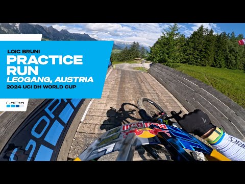 GoPro: Loic Bruni Getting in the Practice Laps in Leogang - Austria - '24 UCI Downhill MTB World cup