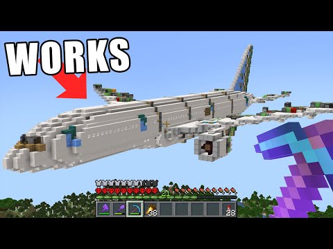 I Built An Actual Working Plane In Minecraft