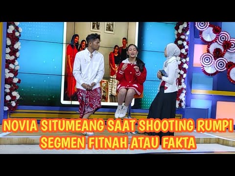NOVIA SITUMEANG SAAT SHOOTING RUMPI SEGMEN FITNAH ATAU FAKTA | @redcarpet83