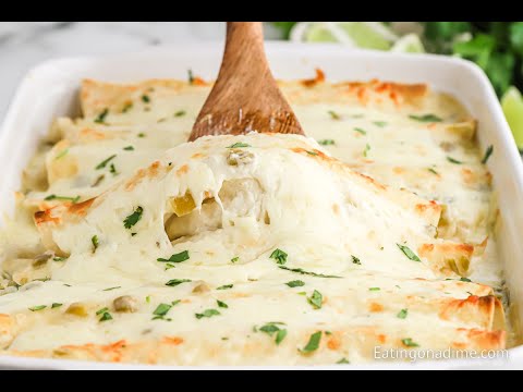 White Chicken Enchiladas - Restaurant Quality