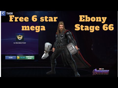 T3 Thor vs Stage 66 WBU Ebony Maw (Endgame Uni) Mega 6 star ticket gold chest - Marvel Future Fight