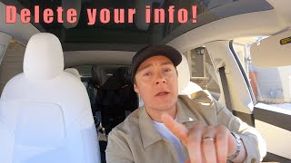 Tips for selling your used Tesla - delete your personal info