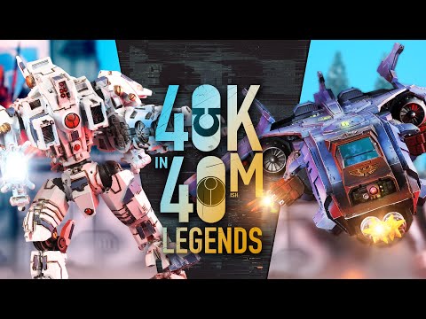 This battle will be Legendary! Ultramarines vs T'au Experimental Cadre. Warhammer 40k Legends in 40m