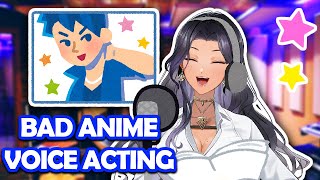 BAD ANIME VOICE ACTING! FOR REAL THIS TIME!😆🎤✨【NIJISANJ EN | Scarle Yonaguni】