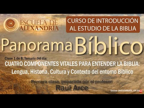 Clase 01- PANORAMA BÍBLICO: LENGUA, HISTORIA, CULTURA Y CONTEXTO