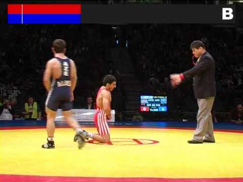 AMOYAN, Roman (ARM) - ALIYEV, Elchin (AZE) European Championship 2012 - 1/8 final