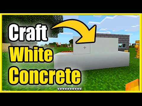 How to Make White Concrete in Minecraft Survival Mode (Best Recipe Tutorial)