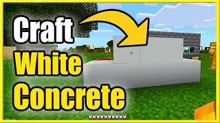 How to Make White Concrete in Minecraft Survival Mode (Best Recipe Tutorial)