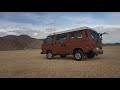 Driving on a dry lakebed with the vanagon!