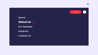 How To Make Interactive Menu For Website Using HTML CSS And JavaScript