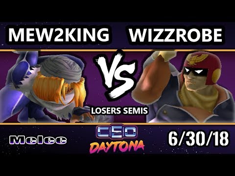 CEO 2018 SSBM - FOX MVG | Mew2King (Marth) Vs. Wizzrobe (Captain Falcon) Smash Melee Losers Semis
