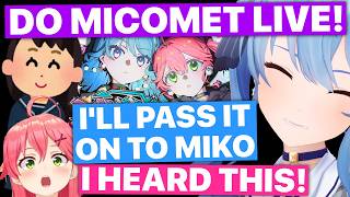 Young Fan Asks Suisei For A MiComet Live (Hoshimachi Suisei, Sakura Miko / Hololive) [Eng Subs]