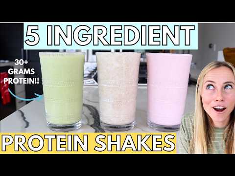 5 Ingredient Protein Shakes To Keep You Fuller Longer [30+ Grams Protein!!]