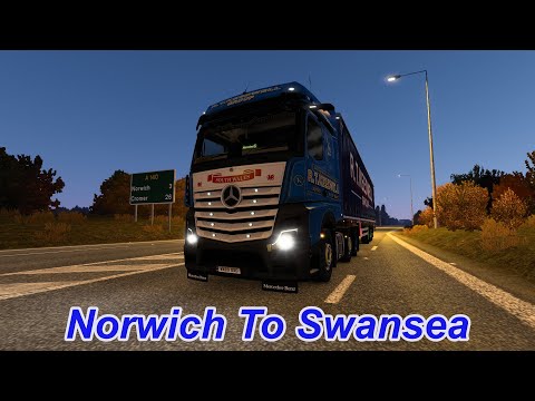 Euro Truck Simulator 2 Norwich To Swansea Pro Mods 2.57 Time Lapse