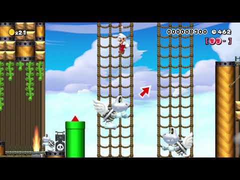 6-1 The Mighty Airship ⭐️ by Starik ⭐️ SUPER MARIO MAKER Raw GAMEPLAY