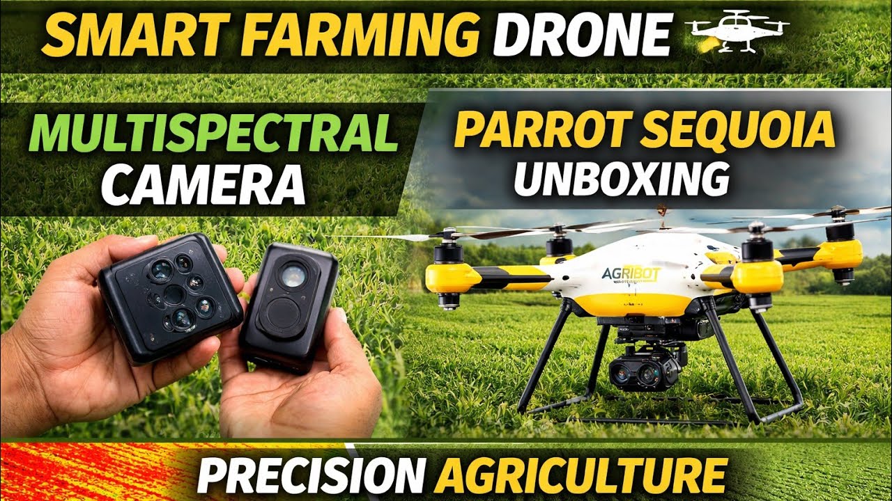 Parrot Sequoia Multispectral Camera Unboxing | Precision Agriculture Drone Demo
