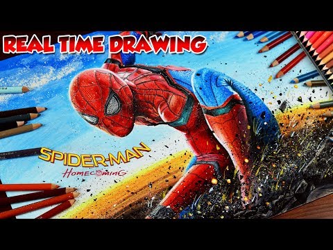 How To Draw SpiderMan Homecoming Avengers Step by Step...