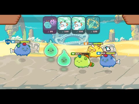 1 vs 3 Aqua with Sneaky Raid Backline | Axie Infinity | Arena GamePlay