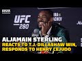 Aljamain Sterling Reacts To T.J. Dillashaw Win, Responds To Henry Cejudo | UFC 280 | MMA Fighting