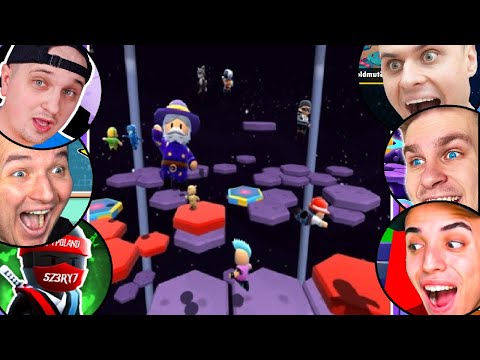 NOWE MAPY w STUMBLE GUYS REAKCJE YOUTUBERÓW Abra, Bzyq, sz3ry7, Farell, JONBTC JUEGA