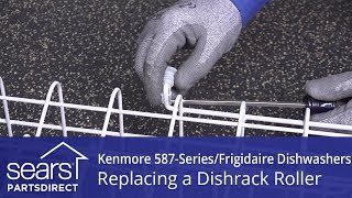 Kenmore 587 Series and Frigidaire Dishwashers - Dishrack Roller Replacement