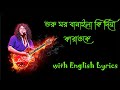 James  Guru Ghor Banaila Ki Diya karaoke english lyrics I  জেমস গুরু ঘর বানাইলা কি