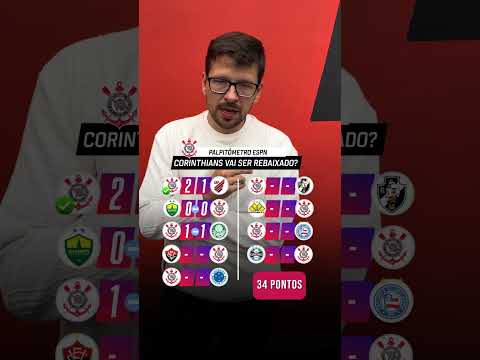 Corinthians cai ou não no Brasileirão? #shorts