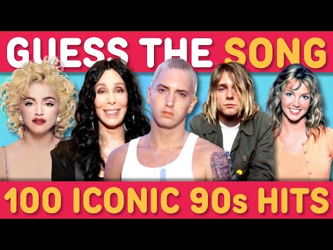 ULTIMATE 1990s SONG QUIZ 🎸 🎵 GUESS THE 100 MOST ICONIC SONGS FROM THE 90s | Song Quiz