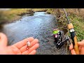 Spinning for WILD River trout! (spring Fishing)