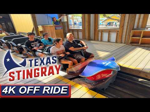 Off-ride footage of a Texas Stingray train