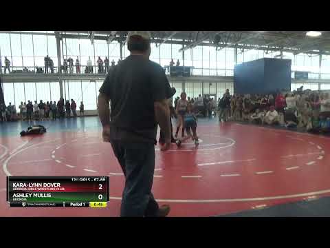 87 Lbs Round 1 - Ashley Mullis, Georgia Vs Kara-Lynn Dover, Georgia Girls Wrestling Club 11a5
