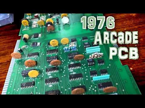 Modding a 1976 Midway Tornado Baseball PCB To Work In A Cocktail Arcade Game...