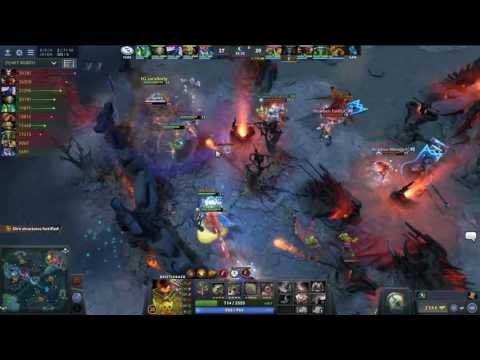 Newbee.kaka Earth Spirit ES saves Bristleback Evil Geniuses vs Newbee at The International 2017 TI7