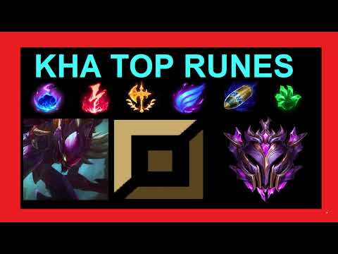 KHA'ZIX TOP RUNE GUIDE