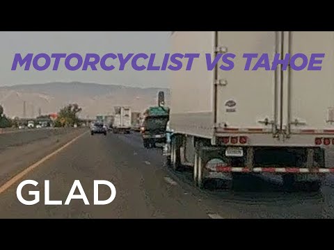 Tahoe Driver Nearly Loses Control During Lane Change