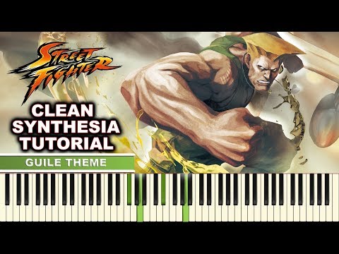 Street Fighter OST - "Guile Theme" | Piano Tutorial | Anton Kostin | Synthesia