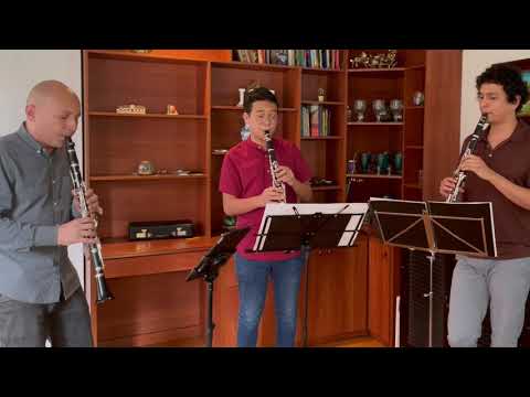 Tres clarinetes, Edgar Lopez, Juan Diego Panadero y Julio Panadero