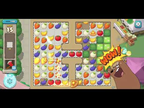 We Bare Bears Match3 Repairs Level 1188 - No Boosters