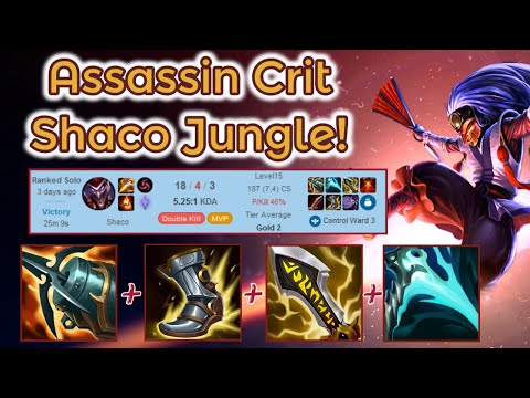 Full Crit Shaco Jungle - Kraken and Infinity Edge [League of Legends] Full Gameplay - Infernal Shaco