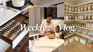 Organize With Me: New Spice Containers, Cozy Friends Date, Nigerian Jollof rice and Moi Moi at home 