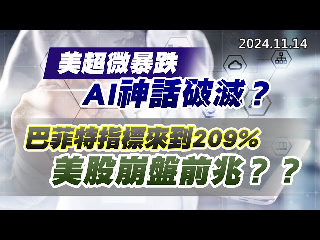 20241114《股市最錢線》#高閔漳 美超微暴跌，AI神話破滅？？””巴菲特指標來到209%，美股崩盤前兆？？
